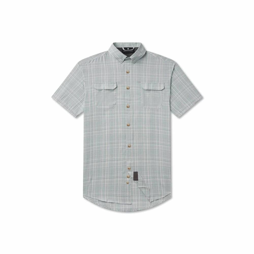 NEW SOUTHERN MARSH men's quattro mar performance shirt in grey